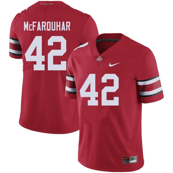 Ohio State Buckeyes #42 Lloyd McFarquhar Men Official Jersey Red